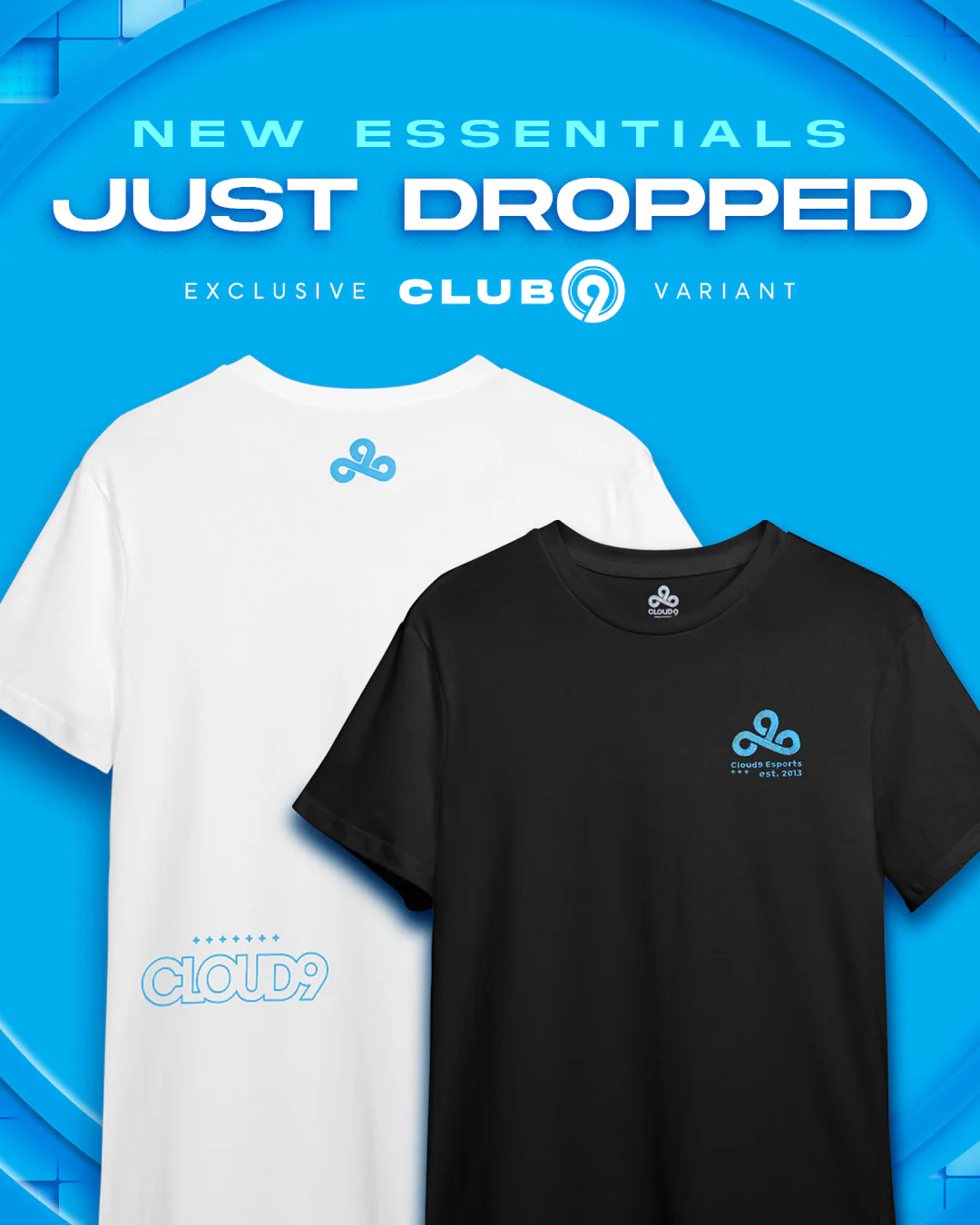 Cloud9 Essentials Logo Tee - Image 3